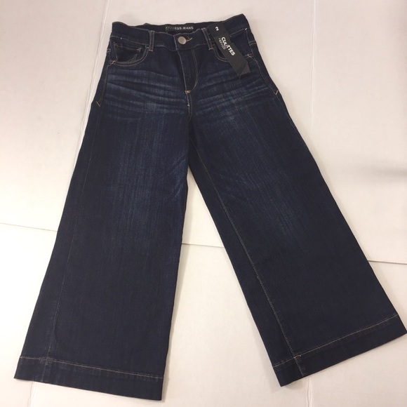 New Express Women's Jeans Culottes High Waist - Picture 2 of 6